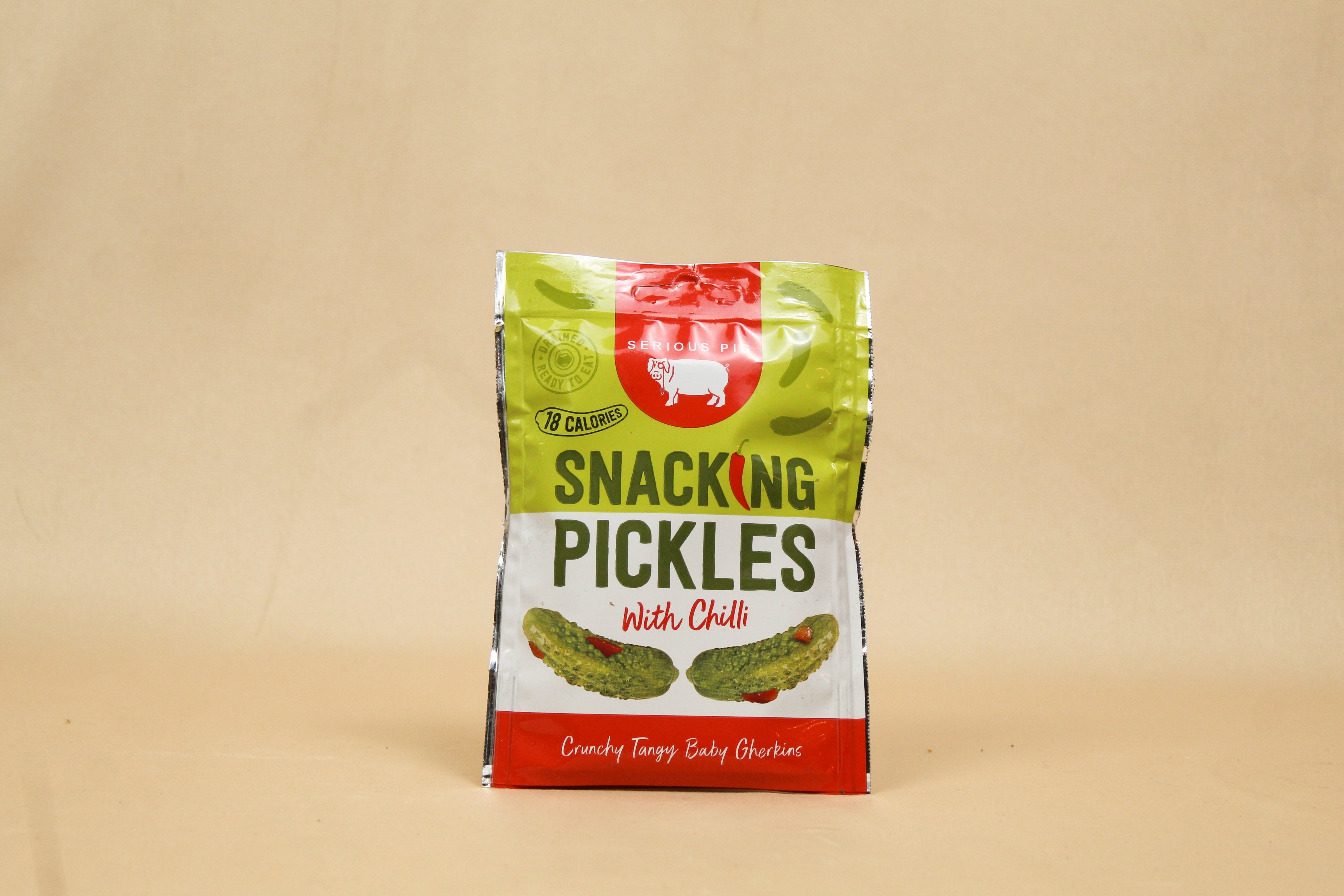 Snacking Pickles with Chilli 40g - Serious Pig
