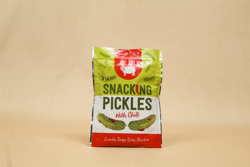 Snacking Pickles with Chilli 40g - Serious Pig – The Cheesy Living Co.