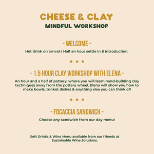 Cheese & Clay - Mums & Prams - 15th March - Oakwood