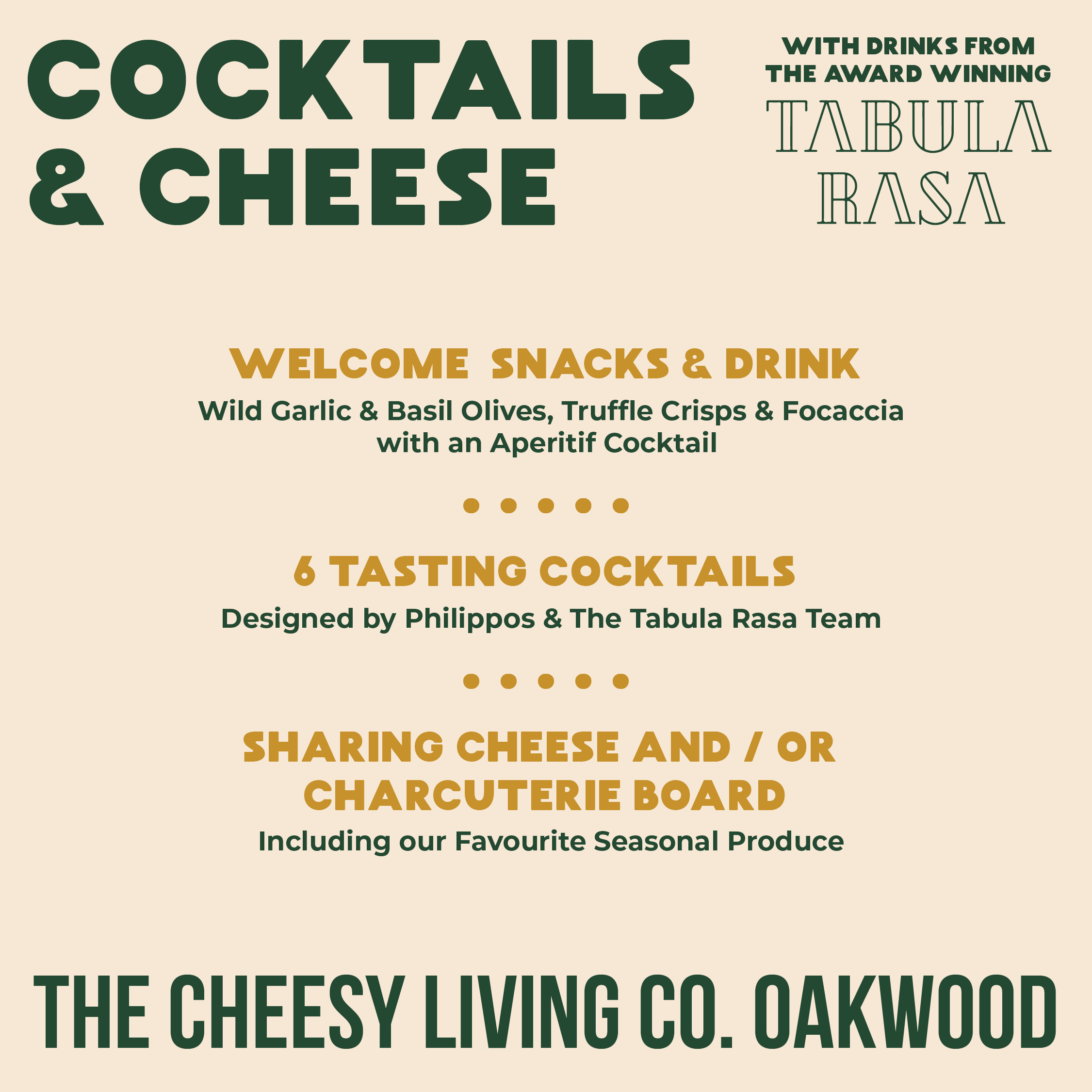 Cocktails & Cheese - 29th February