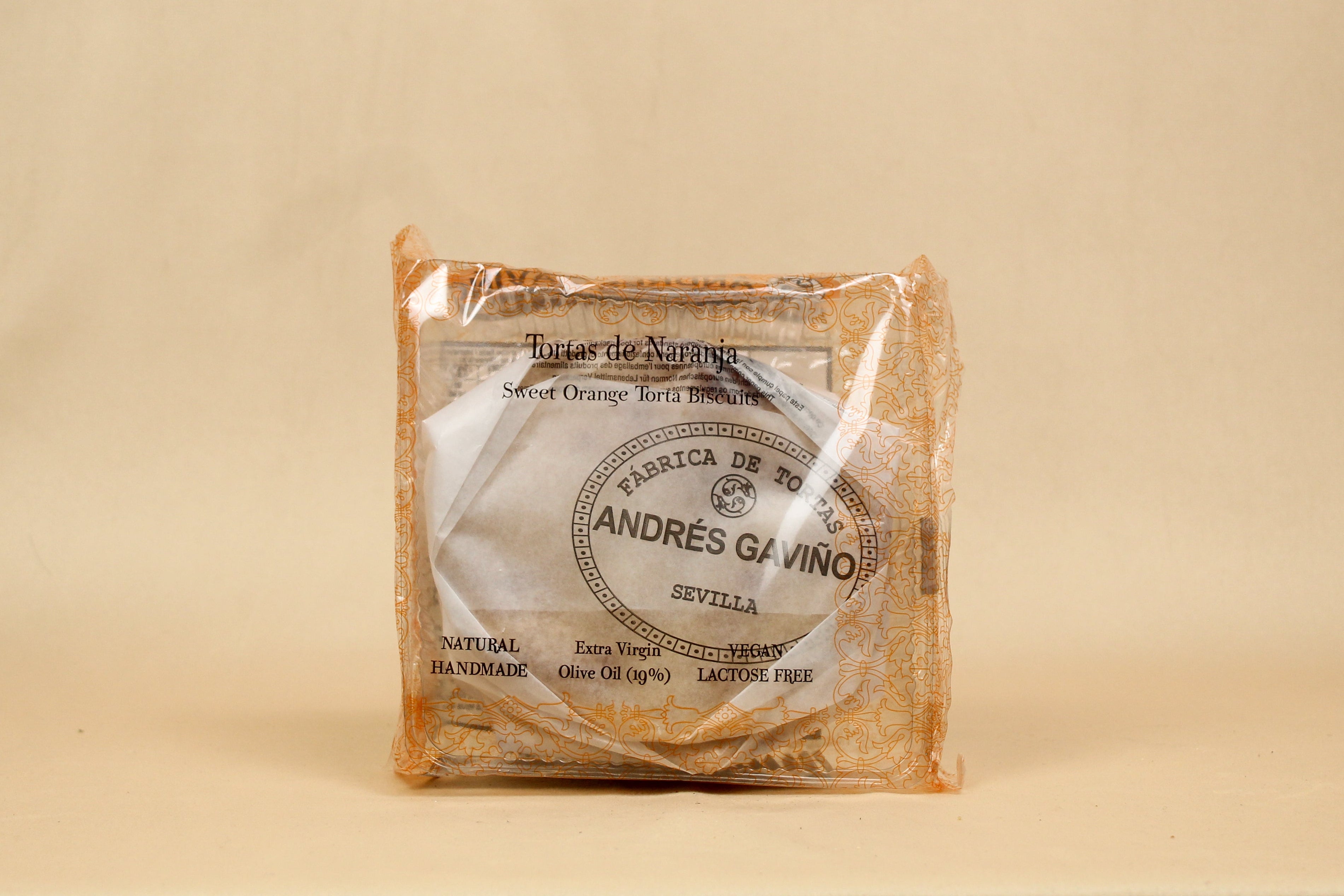 Orange Olive Oil Torta Biscuits 180g - Andres Gaviño