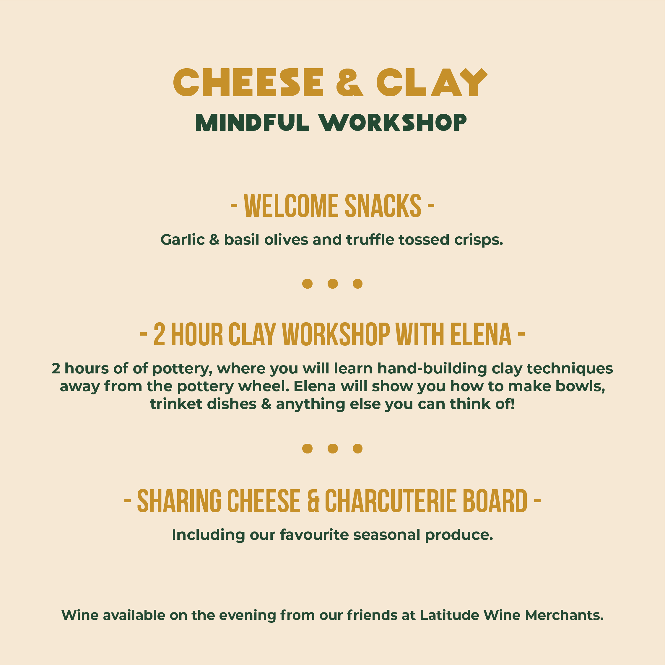 Cheese & Clay Night - 21st March - Leeds Corn Exchange