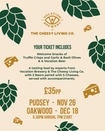 Load image into Gallery viewer, Beer &amp; Cheese Tasting 🍻 with Vocation Brewery
