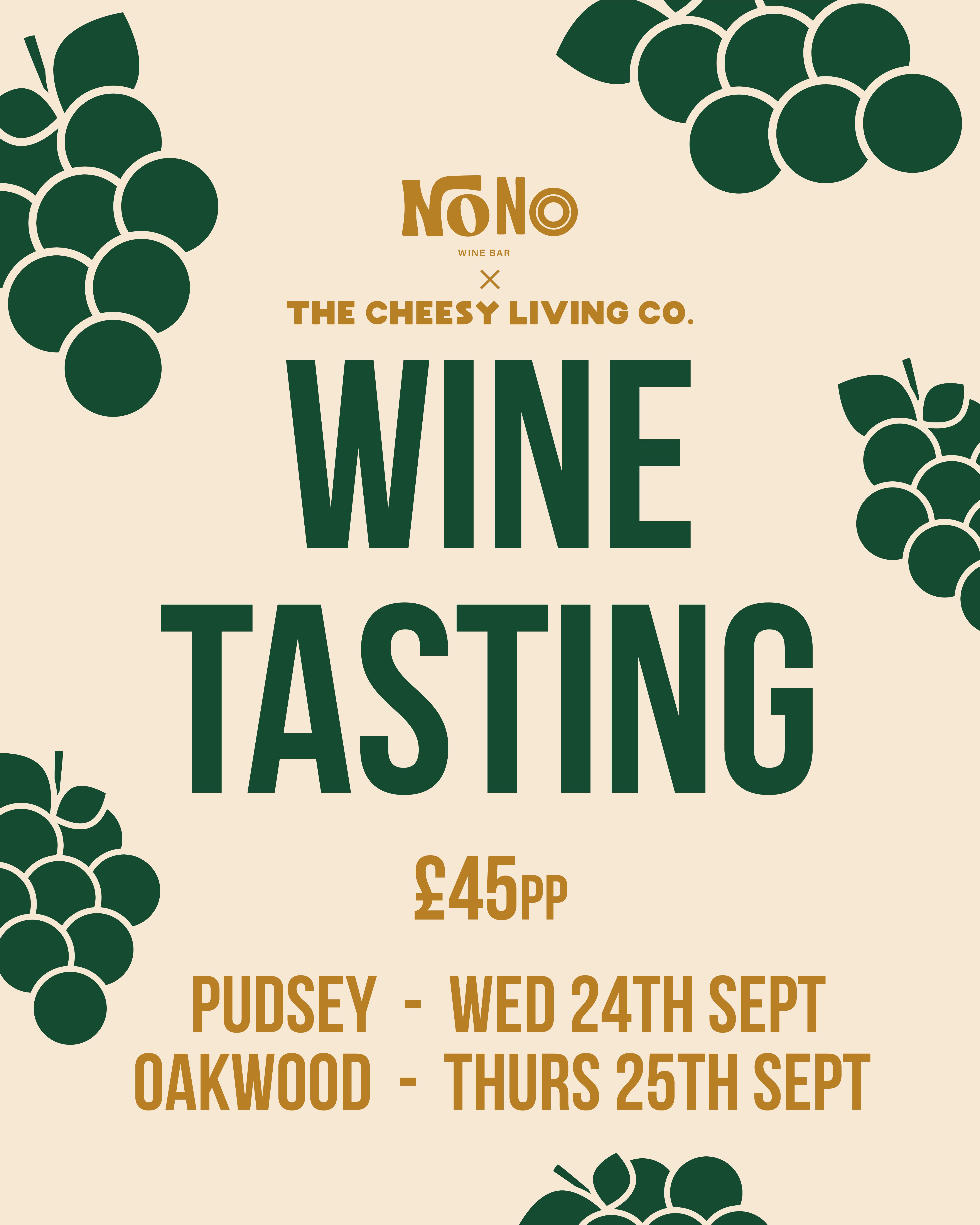 Wine Tasting with NoNo 🍷 - 24th & 25th September