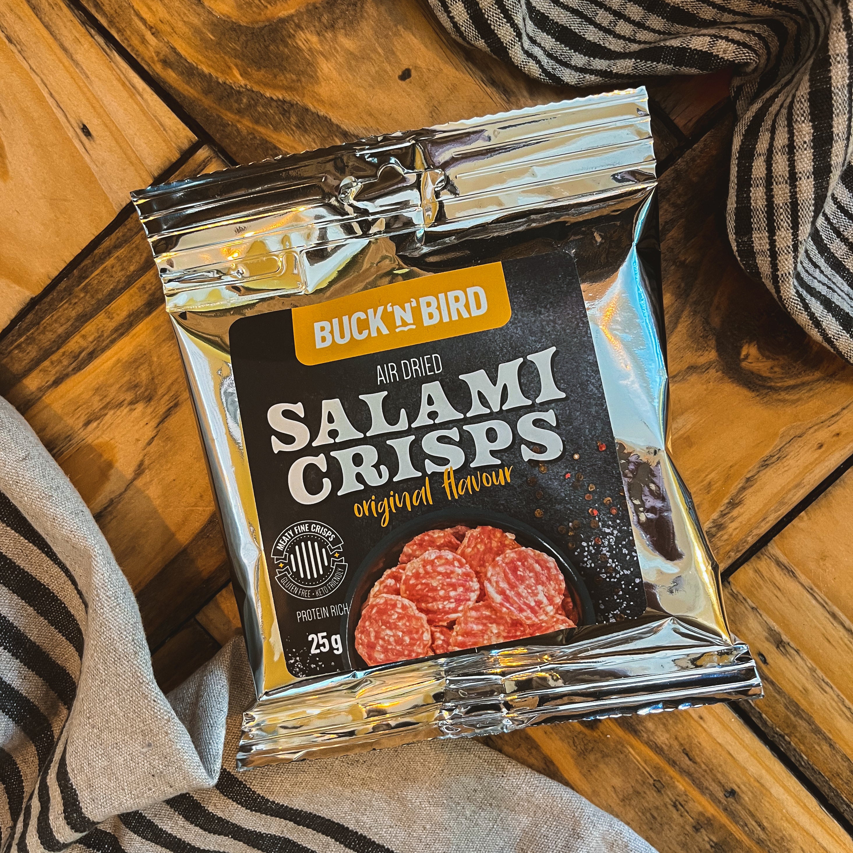 Salami Crisps Original 25g - Buck'n'Bird